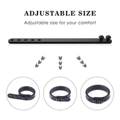 Lock All: 1 Adjustable Cock Ring + 1 Dual Ring + 2 Sizes Cock Ring Combination