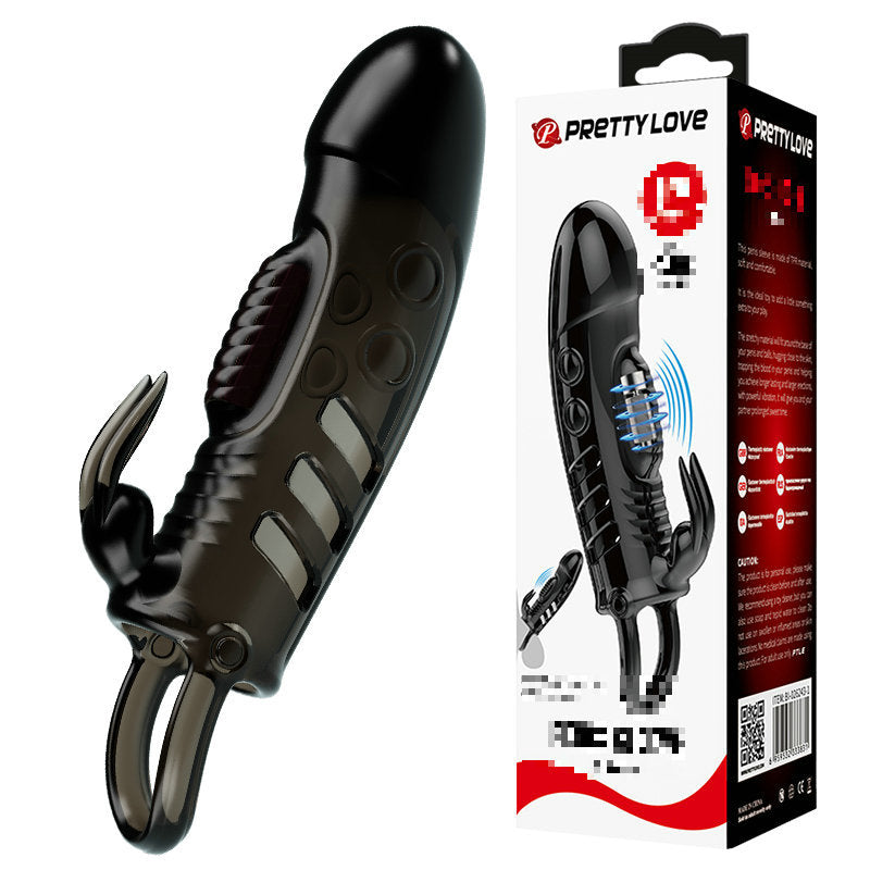 Vibrating Penis Extension Sleeve & Clitoral Stimulator | 1" Enhancer