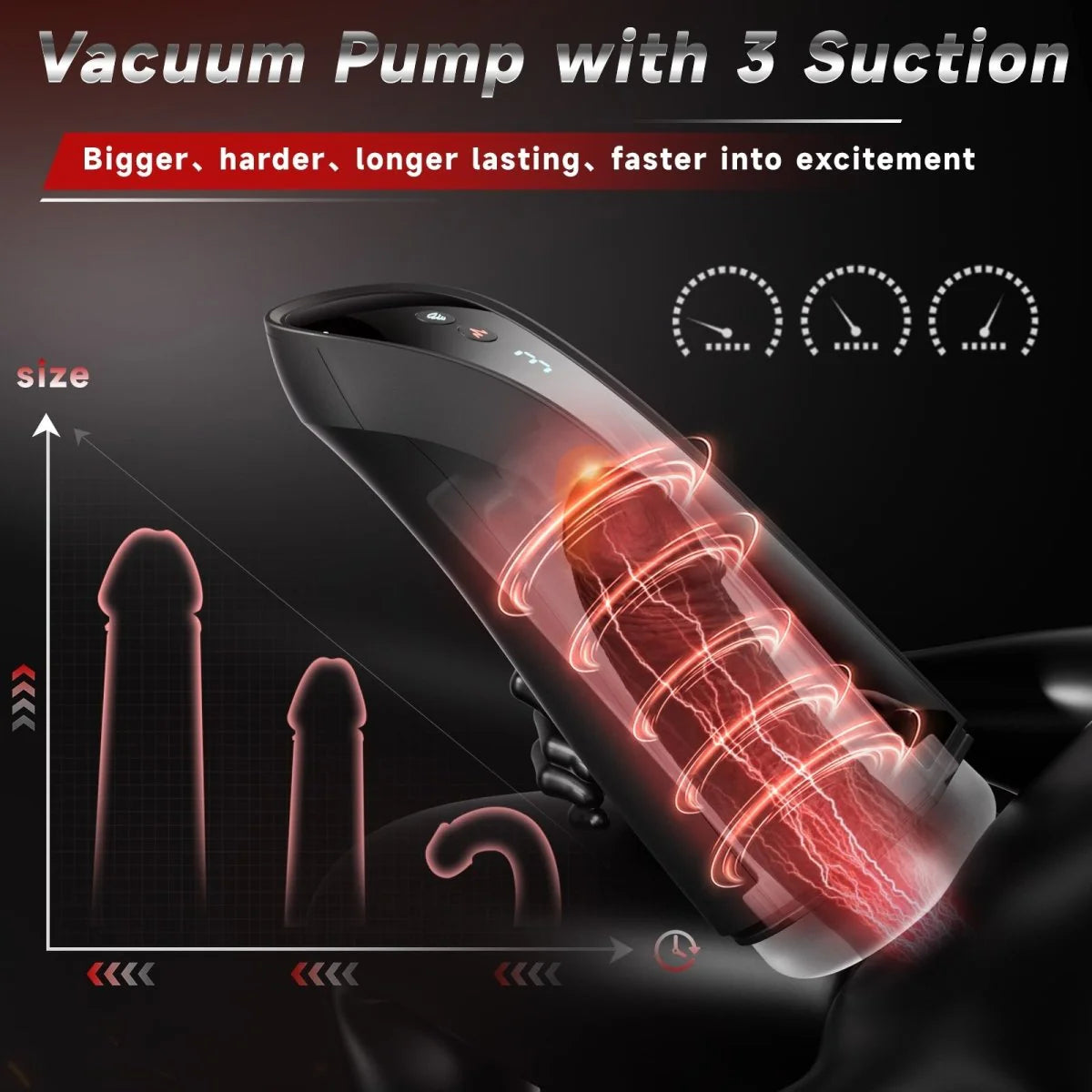 StormLuxe - Vacuum Pump penis Trainer Vibrating Male Masturbator