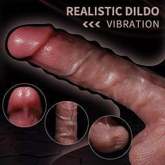 5 thursting modes & 10 vibration modes 3 in 1 realistic dildo