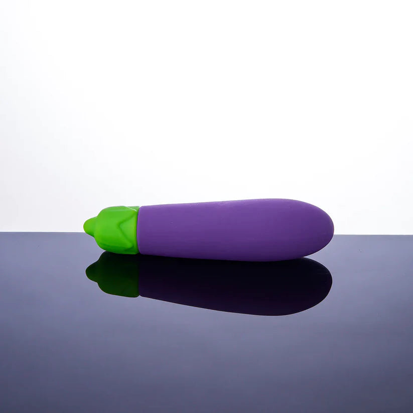 Eggplant Emoji-vibrator with 10 Vibration Discreet and Playful Fun