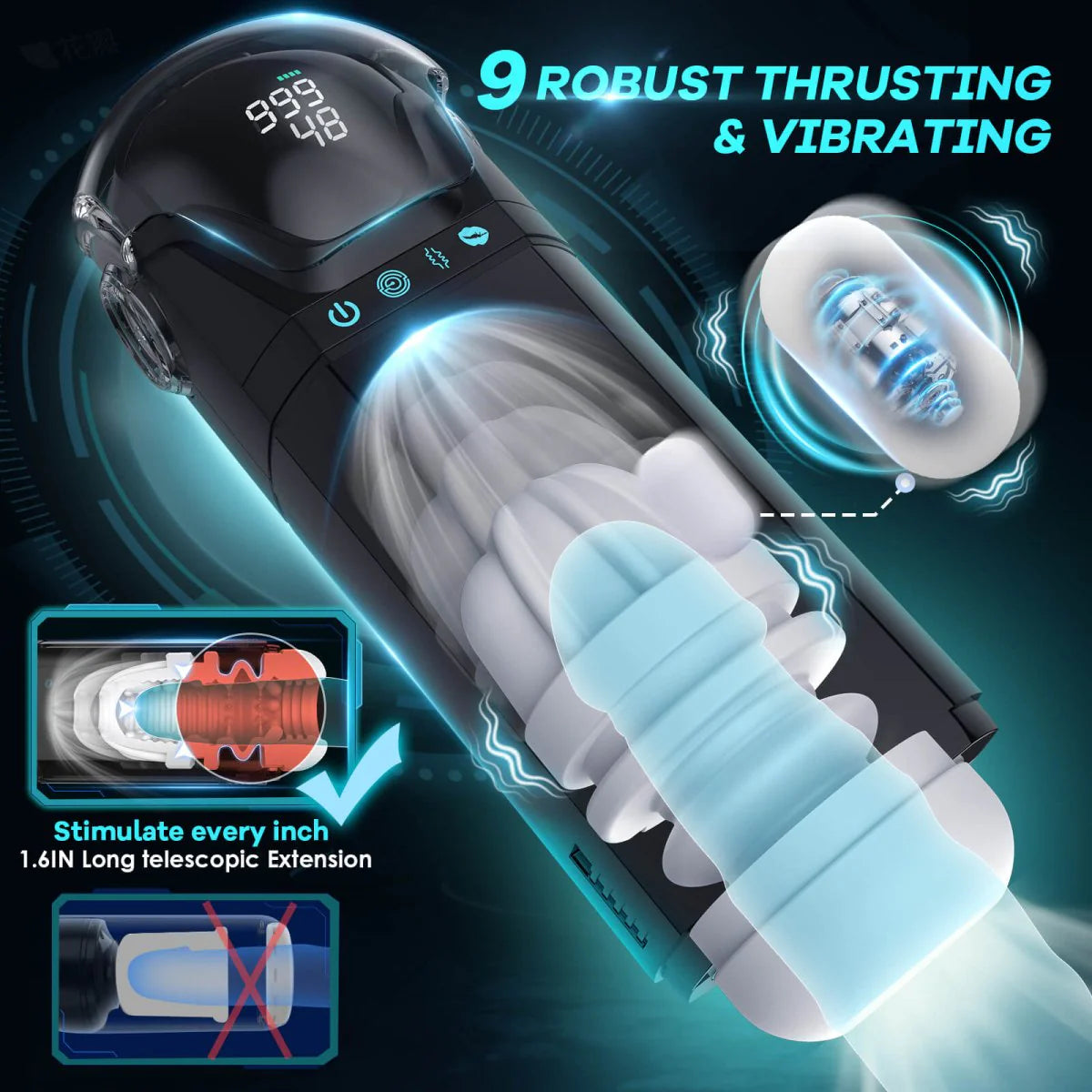 SCI - 3 in 1 Automatic Suction and vibrating and Thrusting Male Sex To Pumpy Joy SCI - 3 in 1 Automatic Suction and vibrating and Thrusting Male Sex To Pumpy Joy