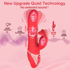 YU - Rabbit Beaded Clitoral Stimulator Anal Thrusting Dildo G-Spot Vibrator