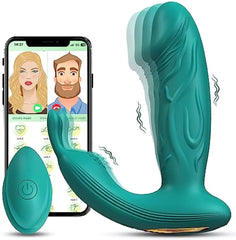 APP Control Vibrating Wiggling Butterfly Wearable G-Spot Dildo