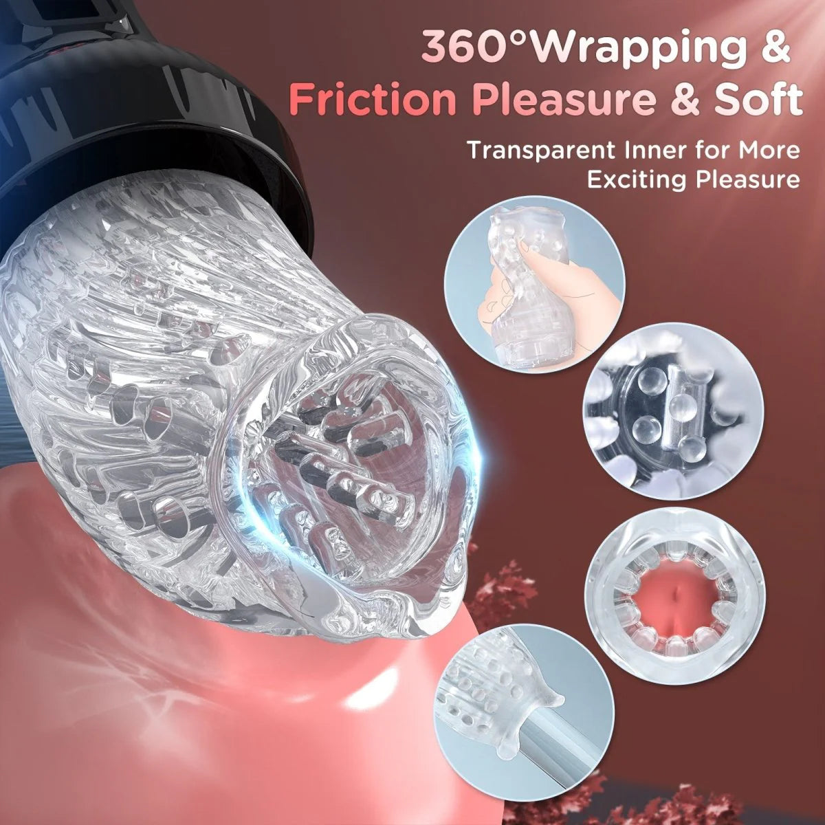 Torch - Upgraded 2 in 1 Auto Thrusting and Rotating Stroker