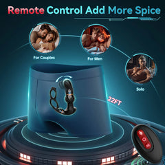 Locker - Wigging and Vibrating Remote Control Anal Toy
