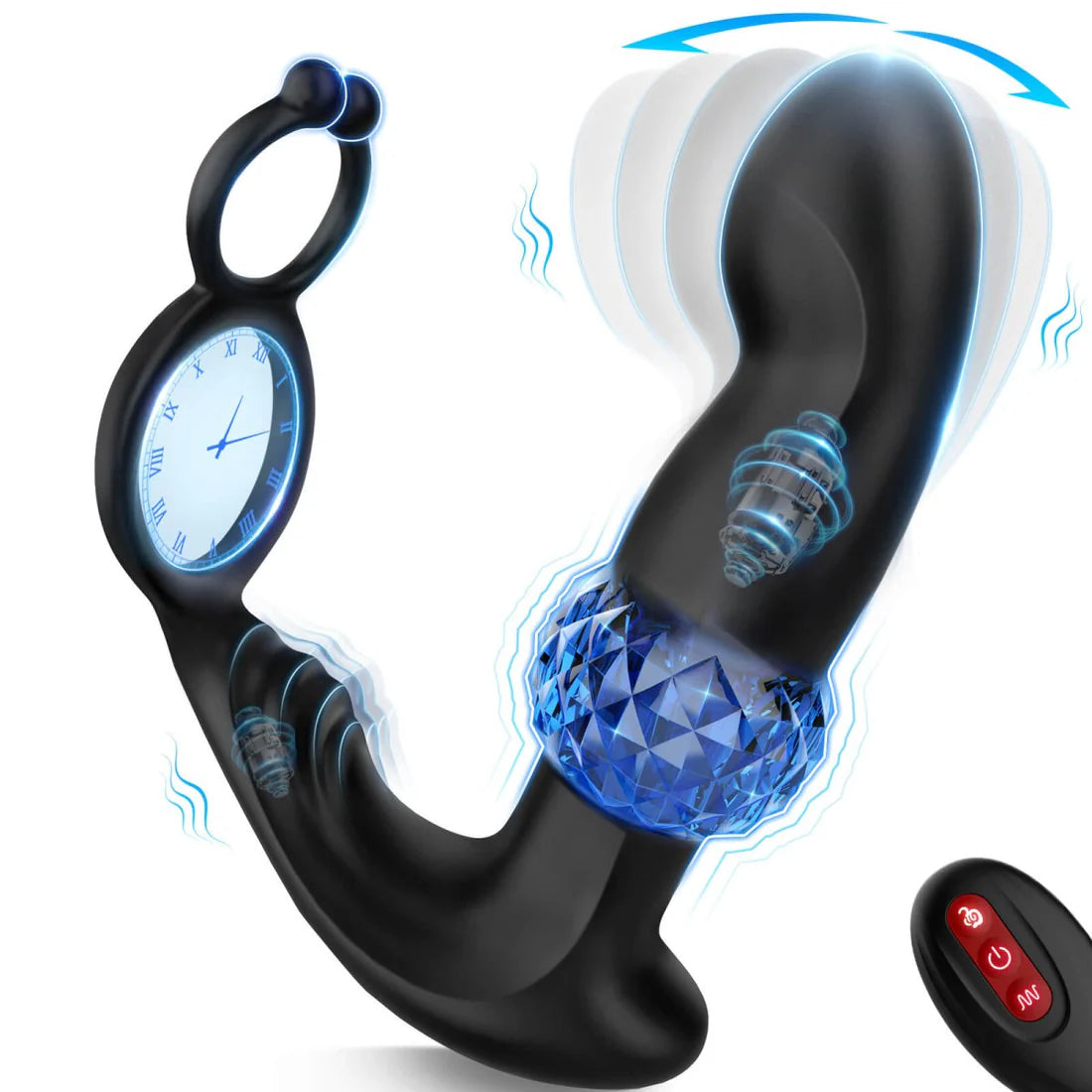 Locker - Wigging and Vibrating Remote Control Anal Toy