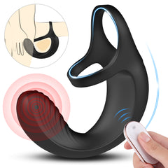 Vibrating Cock Ring Sperm Lock Ring Testicular Stimulator Prostate Massager
