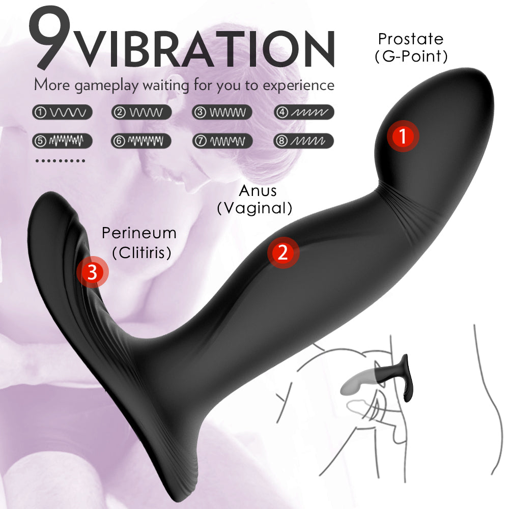 Vibrating Butt Plug with 9 Vibration Mode Male Sex Toy Pumpy Joy Vibrating Butt Plug with 9 Vibration Mode Male Sex Toy Pumpy Joy