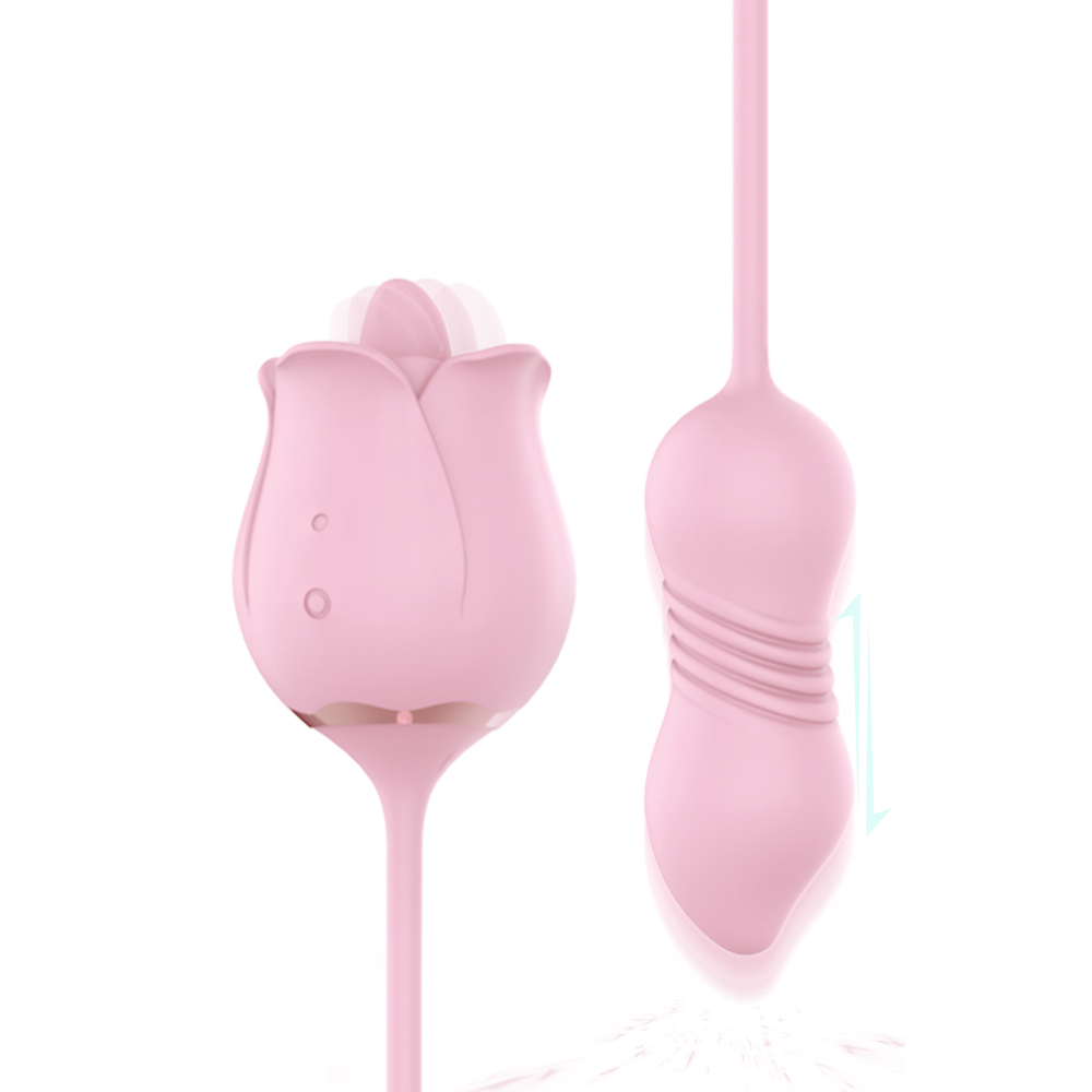 Wild Rose Pro: Thrusting Rose Vibrator with Tongue-Licking & Vibrating Pumpy Joy Wild Rose Pro: Thrusting Rose Vibrator with Tongue-Licking & Vibrating Pumpy Joy